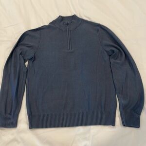 Billy Reid Blue Cotton/Cashmere Men’s Sweater Small